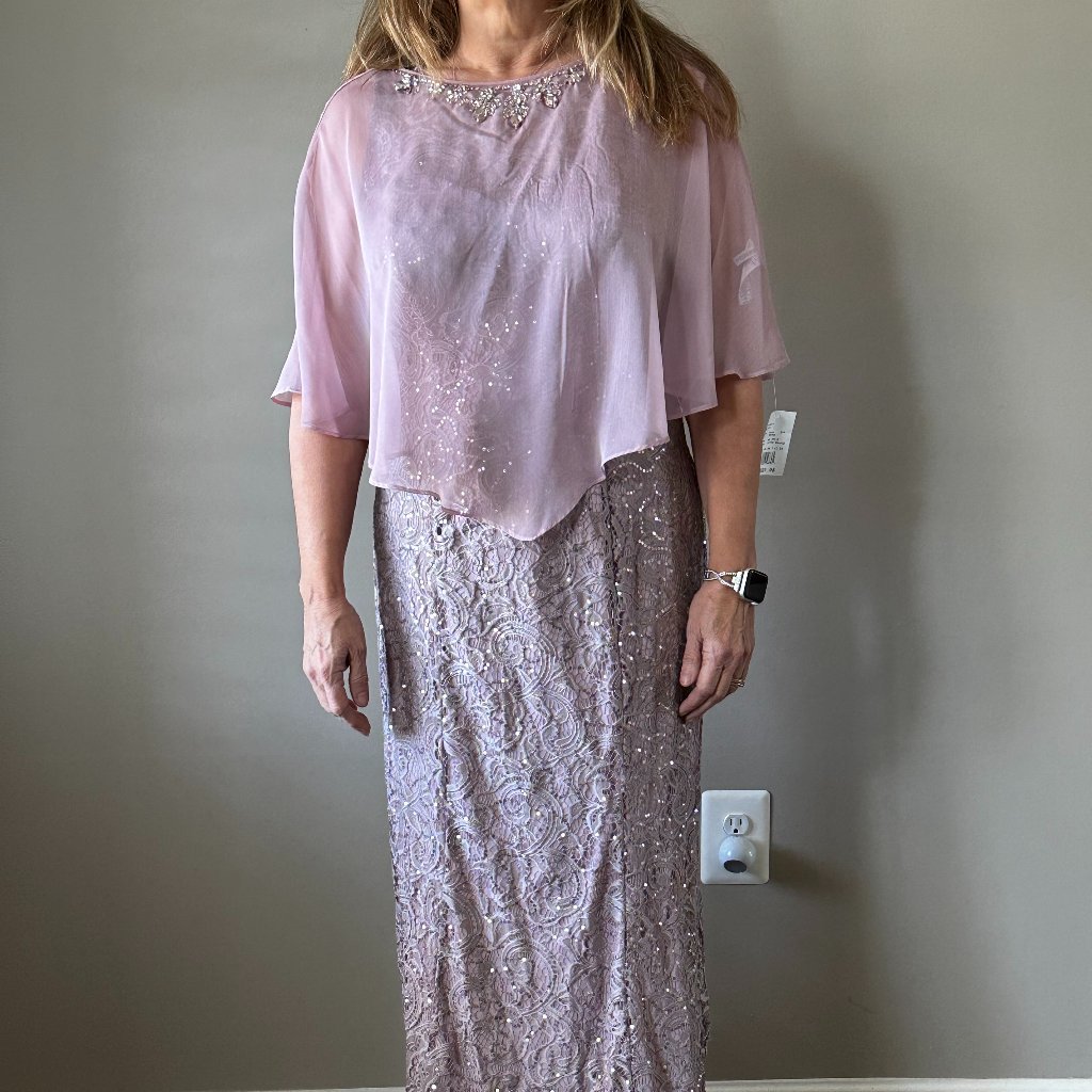 Lace And Sequined Gown